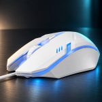 Ant GM46 Wired Optical Gaming Mouse with 2400 DPI and Multicolour Backlight – White - Image 2
