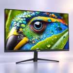 Foxin Elite 22-Inch Full HD 100Hz Frameless LED Monitor - Black