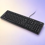 Logitech K120 Full-Size Wired USB Keyboard - Black