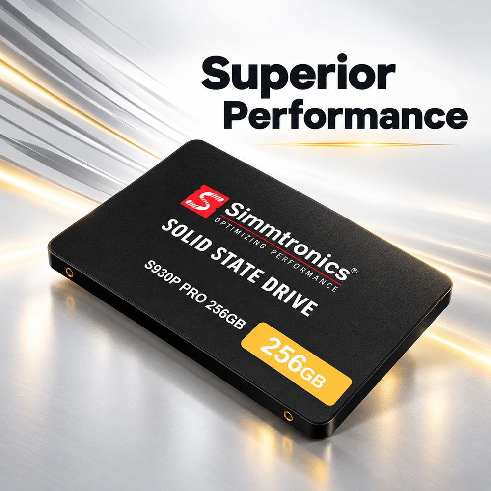 Simmtronics S930P PRO 256GB 2.5-Inch SATA III Internal Solid State Drive (SSD) - 2B Simmtronics S930P PRO 256GB 2.5-Inch SATA III Internal Solid State Drive (SSD) - Image 1