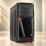 iBall Piano 135 Mid-Tower Desktop Cabinet with Pre-Installed SMPS - Black - Image 2