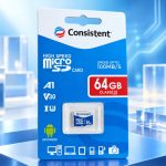 Consistent 64GB Micro SD Card (CTM10064) with 5 Years Warranty
