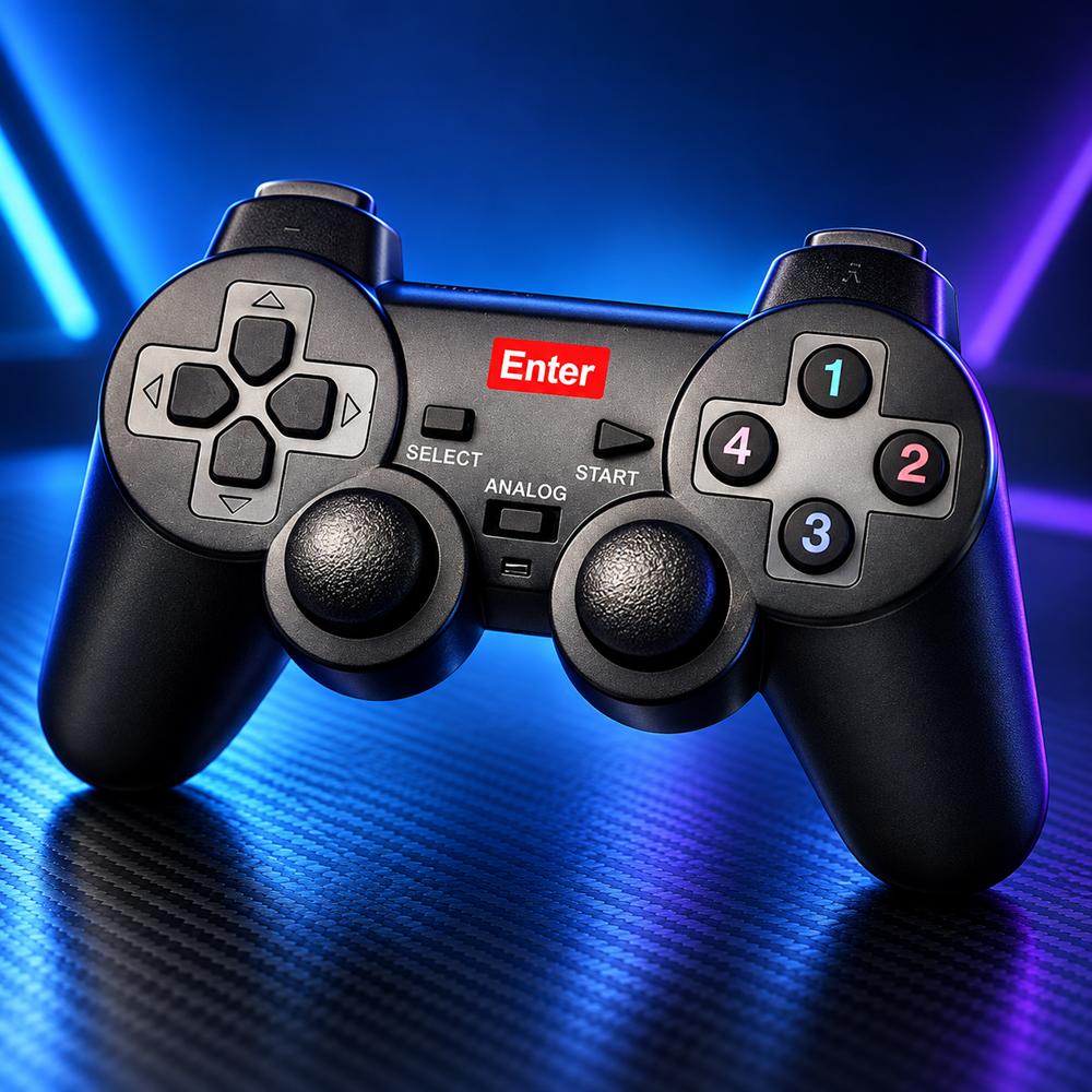 Enter USB Game Pad With Vibration E-GPV - 1 Enter USB Game Pad With Vibration E-GPV - Image 1